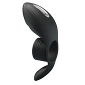 pierścień erekcyjny wibrujący silikonowy pretty love 7 funkcji czarny usb