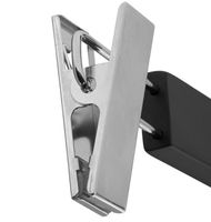 Wieszak spodnie klamrami drewno metal idny