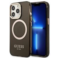 Guess GUHMP13XHTCMK iPhone 13 Pro Max 6,7" czarny/black hard case Gold