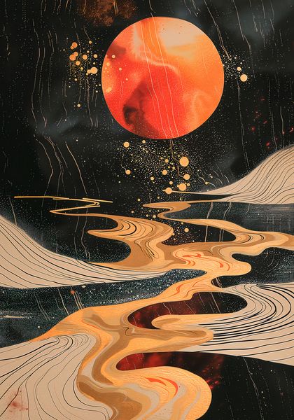 Plakat 70x100cm Planetarny Taniec zdjęcie 1