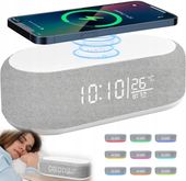 Głośnik przenośny YZ-6B biały 15 W Bluetooth Zegar