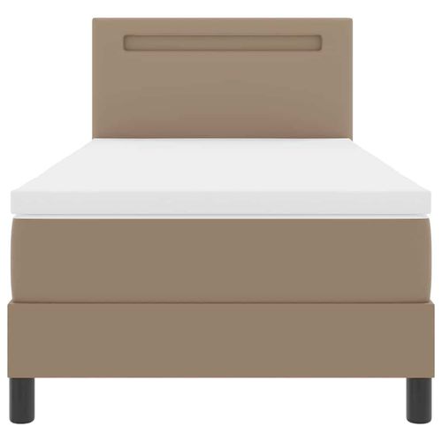 Łóżko sprężynowe z materacem Biały i cappuccino 90 x 200 cm na Arena.pl