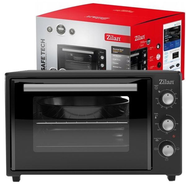 MINI PIEKARNIK ELEKTRYCZNY DOUBLE GLASS GRILL TIMER 35L 1800W zdjęcie 2