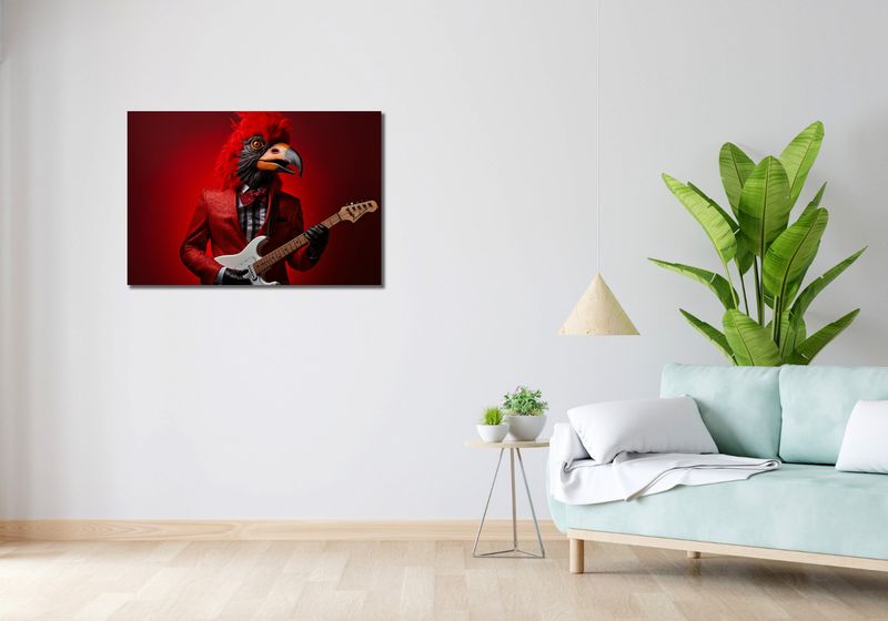 Obraz 90x60cm Zwierzęcy Rock'n'Roll zdjęcie 2