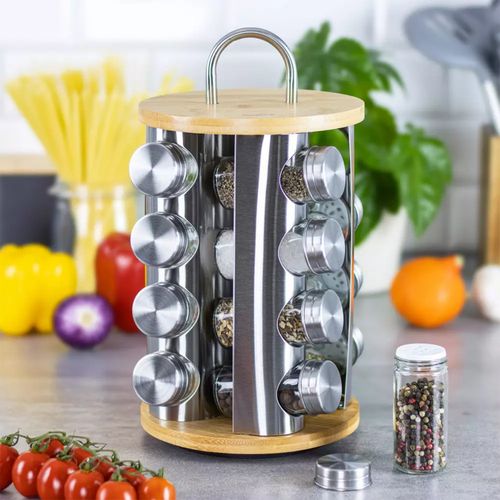 stojak na przyprawy 16 pojemników klausberg kb-7553 na Arena.pl