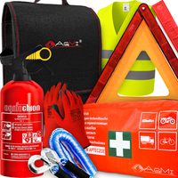 GAŚNICA 1KG APTECZKA DIN13164 KAMIZELKA TORBA TRÓJKĄT LINKA RĘKAWICE ZESTAW