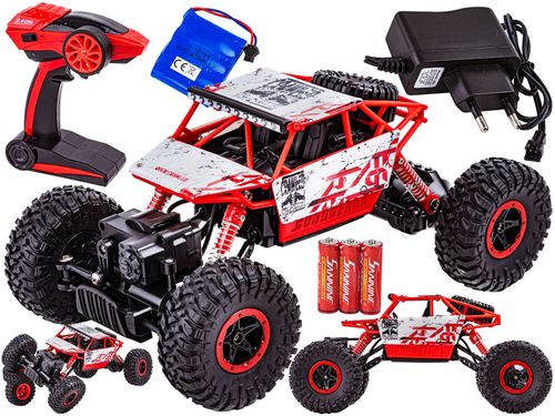 Samochód Rc ROCK CRAWLER 2.4GHz 1:18 Czerwony na Arena.pl