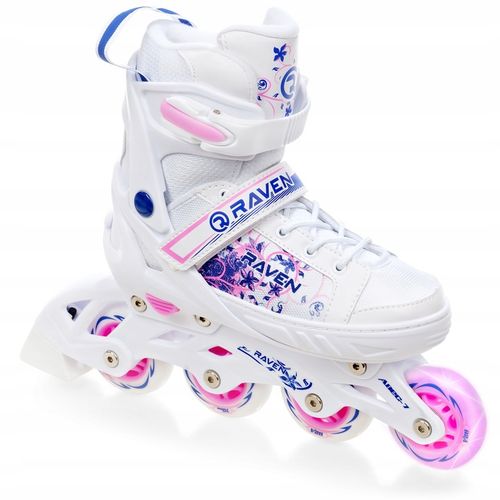 Rolki Wrotki Regulowane 3w1 RAVEN Meia 35-39 Kółko LED na Arena.pl