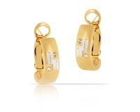 kolczyki półkola z kryształkami z kolekcji classic (p8034au)