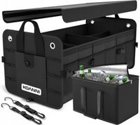 DUŻY ORGANIZER DO BAGAŻNIKA SAMOCHODU AUTA KUFER SKRZYNKA SZTYWNY + COOLER