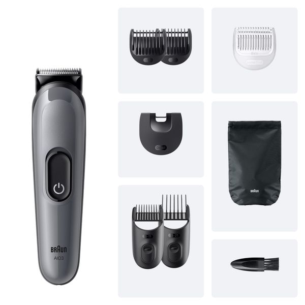 trymer BRAUN AIO3540 Szary zdjęcie 3