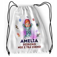 Plecak Sportowy Szkolny Dla Amelii Córki Dziecka Z Nadrukiem Ze Zdjęciem