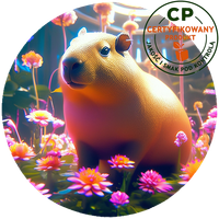 Opłatek waflowy na tort - Kapibara