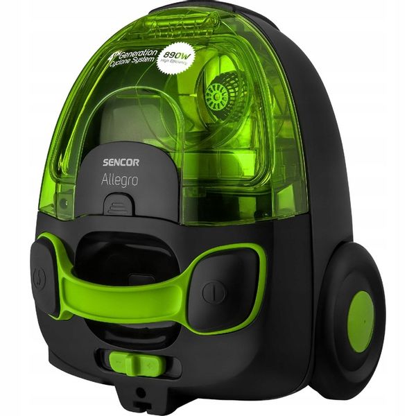 Mocny odkurzacz bezworkowy 890W HEPA dla alergików 76 dB Sencor SVC 510GR zdjęcie 4