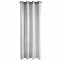 Firana gotowa na przelotkach ELICIA 140x250 Eurofirany szara