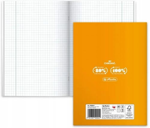 8x Zeszyty tematyczne ze ściągą A5 60 kartek przedmiotowe HERLITZ do szkoły na Arena.pl