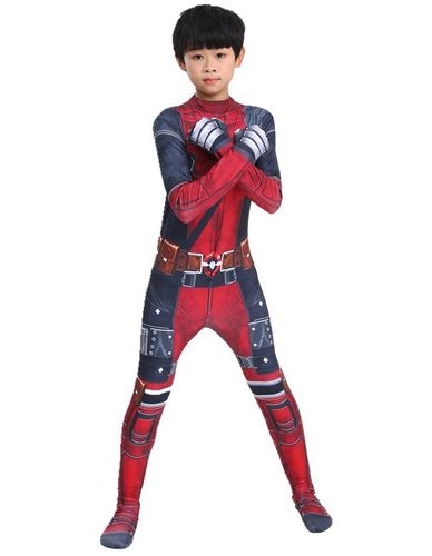 STRÓJ PRZEBRANIE KOSTIUM DEADPOOL COSPLAY 122/128 na Arena.pl