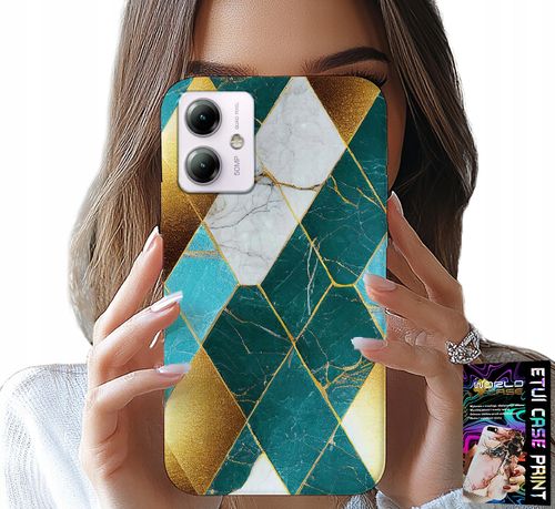 ETUI DO MOTOROLA MOTO G14 - ELEGANCKIE MODNE WZORY CASE + FOLIA na Arena.pl