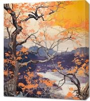 Obraz 60x70cm Złota Jesień nad Jeziorem