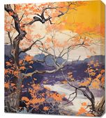 Obraz 60x70cm Złota Jesień nad Jeziorem