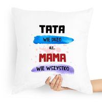 Poduszka Prezent Dla Mamy Mama Wie Wszystko Z Nadrukiem Ze Zdjęciem