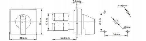 ŁĄCZNIK KRZYWKOWY TABLICOWY LEWO PRAWO 16A 3P na Arena.pl