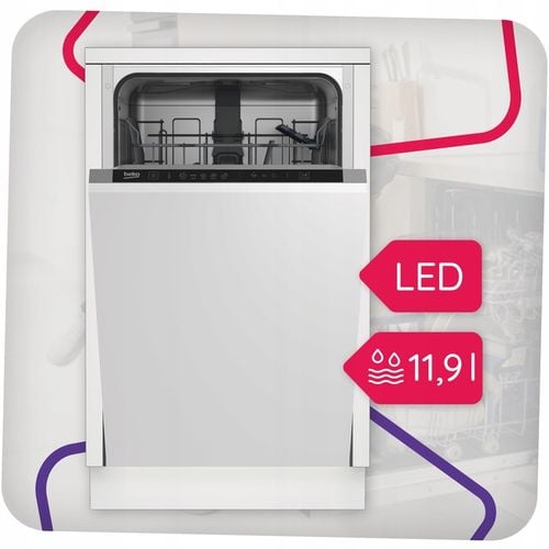 Zmywarka do zabudowy Beko 45cm 10kpl Quick&Shine 5 Programów na Arena.pl