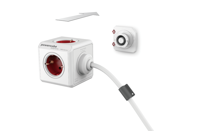 Listwa zasilająca allocacoc PowerCube Extended 1,5 m - zielony zdjęcie 4