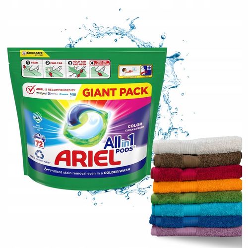 Kapsułki Do Prania kolorów All-in-1 PODS Color 72 szt. Ariel na Arena.pl