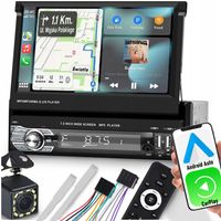 RADIO SAMOCHODOWE 1DIN 7'' BT WYSUWANY EKRAN DOTYKOWY MIRROR LINK