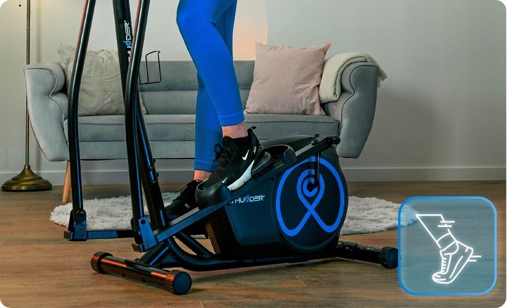 TRENAŻER eliptyczny ORBI-TREK ROWER magnetyczny TRENINGOWY 110KG Thunder zdjęcie 10