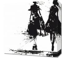 Obraz 40x40cm Atramentowy Przerys