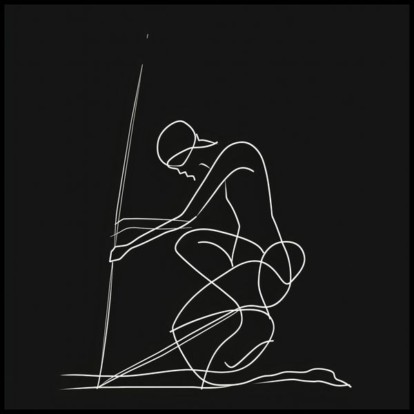 Plakat 90x90cm Linia zdjęcie 2