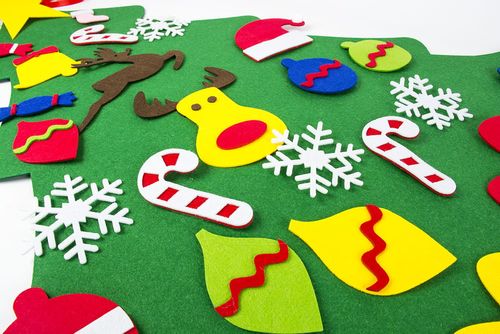 Filcowa choinka dla dzieci + ozdoby na Arena.pl