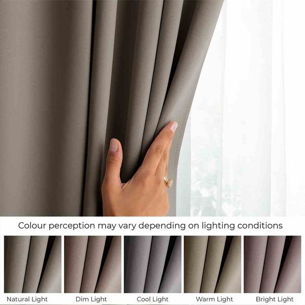 CURT/AH/BLACKOUT/EYELETS/BEIGE/N/140X175/1PC zdjęcie 4
