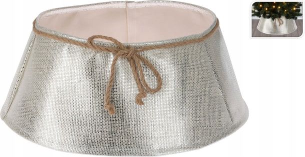 Osłonka choinkowa 40 cm, Srebrna zdjęcie 1