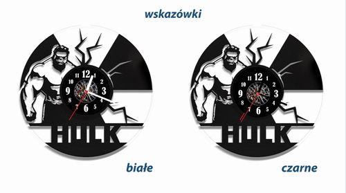 Zegar ścienny z płyty winylowej Hulk 107.2 na Arena.pl