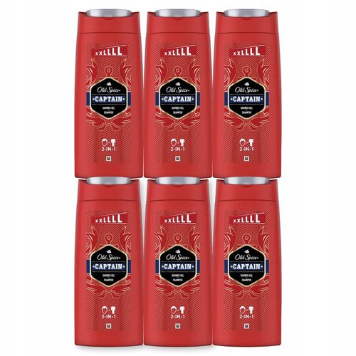 Old Spice Captain Żel pod prysznic 2w1 6x675 ml na Arena.pl