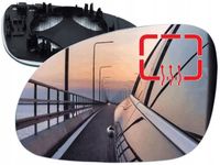 WKŁAD LUSTERKA Lewy SZKŁO Ogrzewane VW GOLF V VI PLUS PASSAT B5 B6 SUPERB