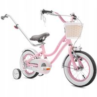 Rower dziecięcy SUN BABY Heart Bike 12 cali dla dziewczynki Różowy