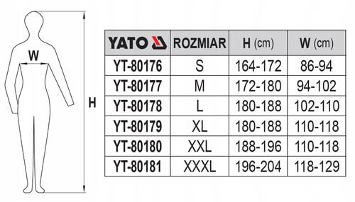 BLUZA ROBOCZA PEGMA ROZM. M YATO na Arena.pl