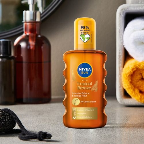 NIVEA SUN Intense Bronze Karotenowy olejek do opalania w spray’u, 200 ml na Arena.pl
