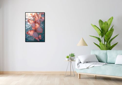 Plakat 53x81cm Świetliste Motyle na Arena.pl