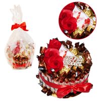 Tort Słodki Prezent Upominek Zestaw Słodyczy Box na Dzień Kobiet