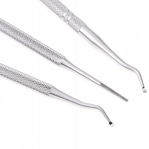 ZESTAW DO WRASTAJĄCYCH PAZNOKCI SONDA PODOLOGICZNA DWUSTRONNA PEDICURE 3SZT na Arena.pl