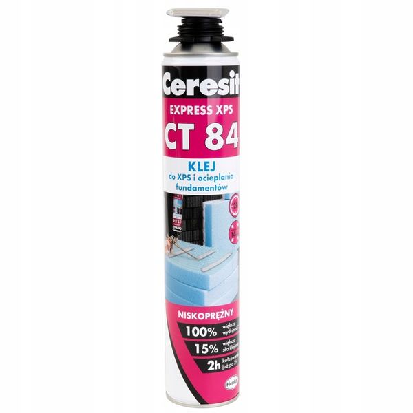 CERESIT KLEJ PU CT84 XPS FUNADAMENTY EXPRESS 750ML zdjęcie 2