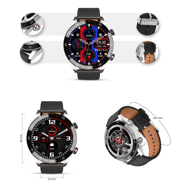 smartwatch męski gravity gt4-5 zdjęcie 7