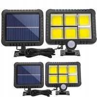 LAMPA SOLARNA Z CZUJNIKIEM RUCHU ZMIERZCHU 120 LED