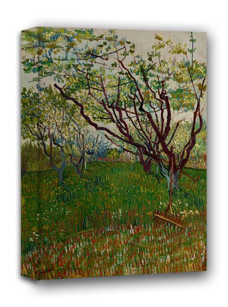 The Flowering Orchard, Vincent van Gogh - obraz na płótnie 90x120 cm zdjęcie 1
