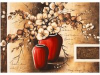 70X50CM OBRAZ KWIATY WAZONIE STORCZYKI ŚCIAN